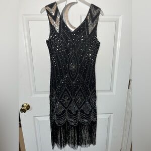 Sequin Fringe Dress